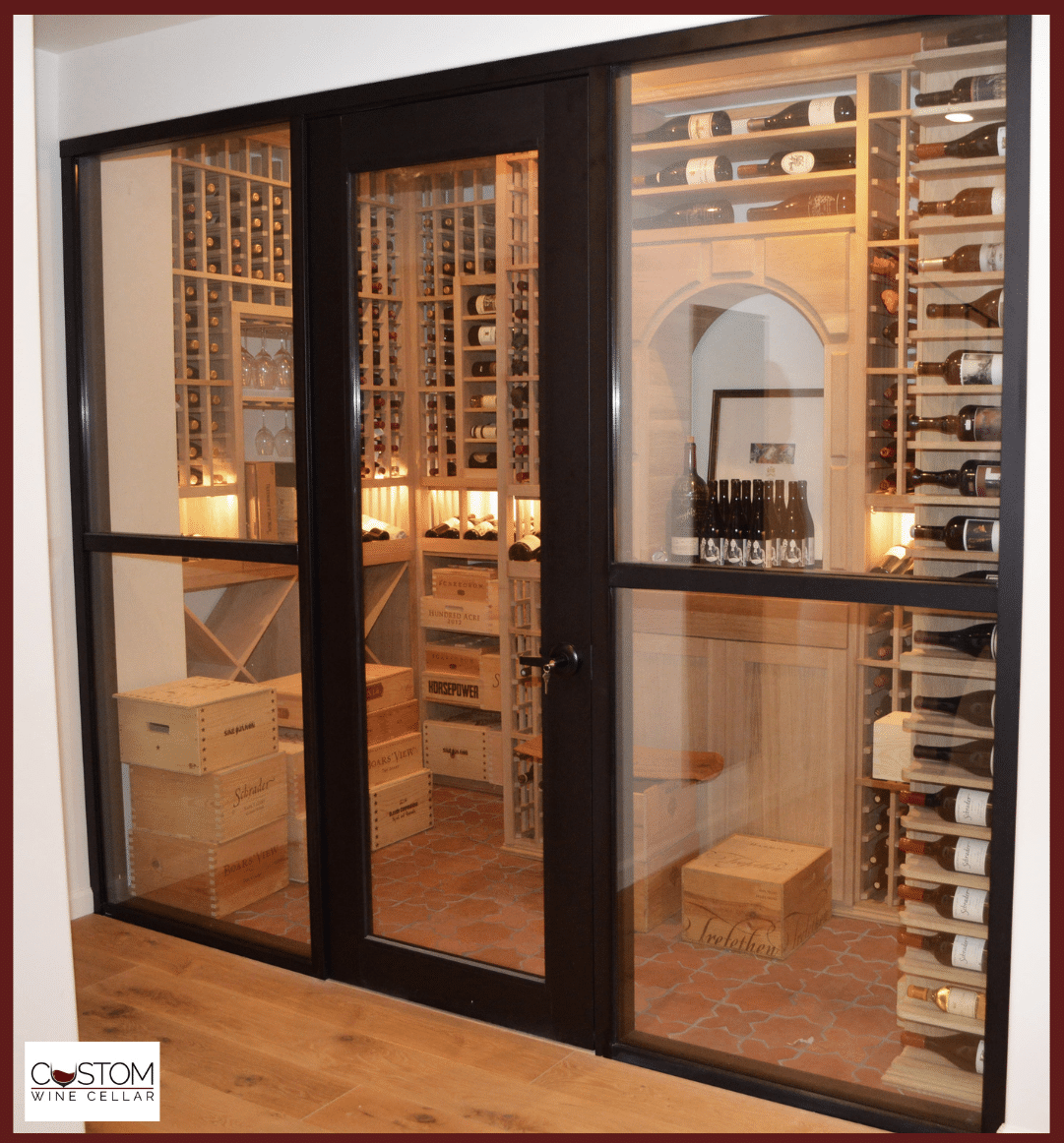 A Walk Through One of the Gorgeous Glass Wine Cellar Doors in California
