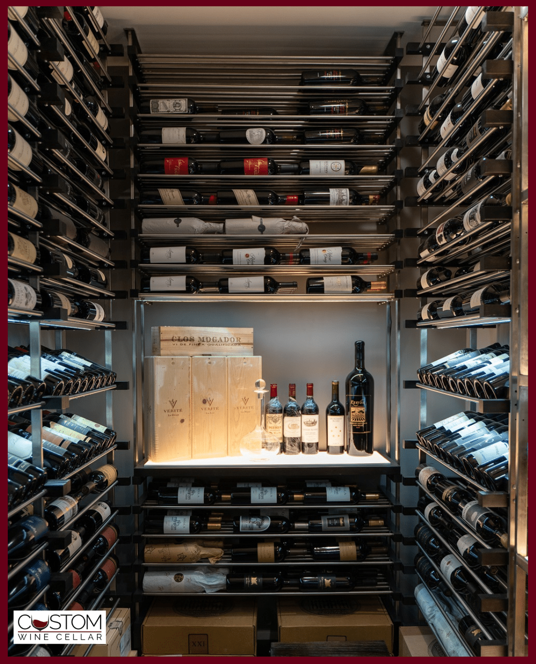 Metal Wine Racks: An Ideal Racking System for a High-End Residential Space in California