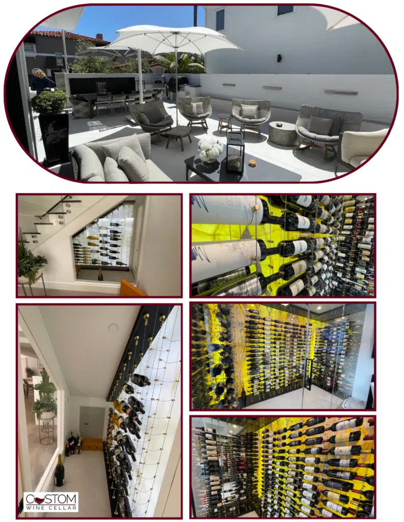 modern glass wine cellars 