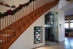1 - Beautiful Custom Wine Cellar Under the Stairs Beautiful Custom Wine Cellar Under the Stairs
