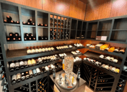 2 - Black Alder Wood Custom Wine Racks for a Contemporary Wine Cellar Black Alder Wood Custom Wine Racks for a Contemporary Wine Cellar