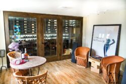 14 - Lovely Wine Cabinets with Framed Barolo Door in a California Home Lovely Wine Cabinets in California
