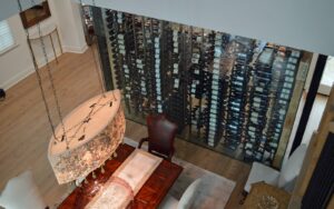 5 - Top View of the Glass Wine Cellar Top View of the Glass Wine Cellar