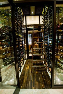 8 - Modern Glass Wine Cellr in Ritz-Carlton Hotel Modern Glass Wine Cellr in Ritz-Carlton Hotel