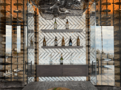 4 - A Closer Look at the Modern Glass Wine Cellar Door and Display A Closer Look at the Modern Glass Wine Cellar Door and Display