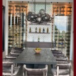 Can you imagine dining with the full view of your precious wine collection? Make it possible with fully frameless glass wine closet panels!