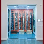 With frameless glass doors, you also experience the full visual effect of your custom wine cellar lighting.
