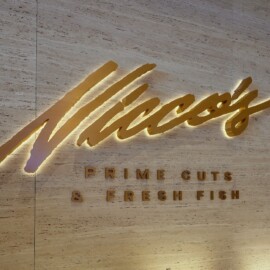 You can visit Nico's in Durango Casino and Resort to see the exquisite craftsmanship of our large custom commercial wine racks.