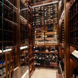 Since Nico's wine cellar is made up of two zones, it also has two dedicated wine cellar cooling units, one for each zone.