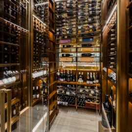Selecting your drinks from Nico's custom commercial wine racks is an experience in itself.