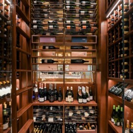 We brought in additional commercial wine racking styles for the 2nd zone, which included metal wine racks.