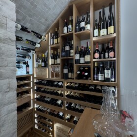 Mixing up different racking styles make modern wine cellars, or any wine cellar, look exceptionally interesting.