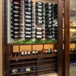 (7) Custom case storage bins at the bottom allows you to collect special edition wine boxes just because some are just too beautiful to throw away!