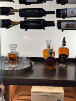 All your favorites can have their own little space with a custom-planned wall wine cellar.