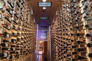 6 - Inside the Hell’s Kitchen San Diego restaurant wine cellars display designed to impress guests