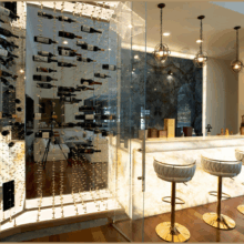 (10) Our glass wine cellar ideas included the HS 10000 ducted wine cellar cooling system that efficiently keeps the wine and alcohol fresh all year round.